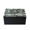 CBM-BPSBM Black Madrepérola caixa de jóias com preto Paint Médio